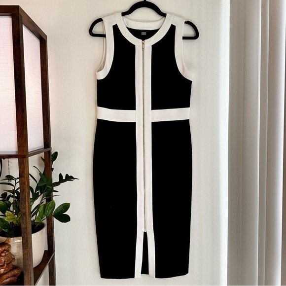 Tommy Hilfiger Dresses & Skirts - Tommy Hilfiger Colorblock Zip Front Sheath Dress